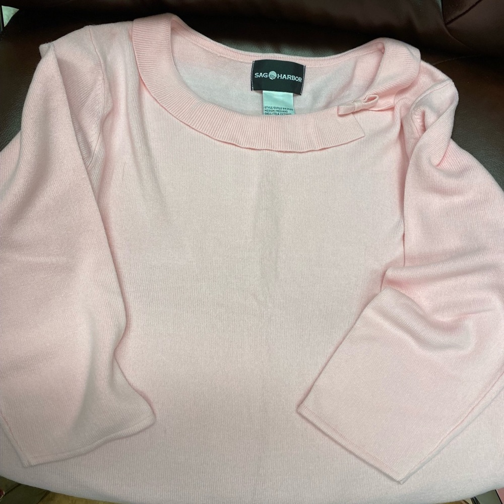 Sag Harbor Pink Sweater